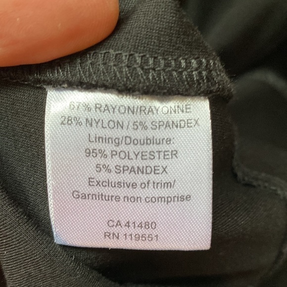 Gentle Fawn Sleeveless V Neck Lace Embroidered Black Midi Dress Size 6 NWT - Picture 12 of 12